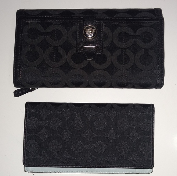 Coach Handbags - Coach Mia Signature Wallet & Check Book Holder